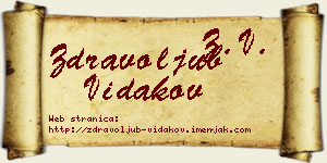 Zdravoljub Vidakov vizit kartica